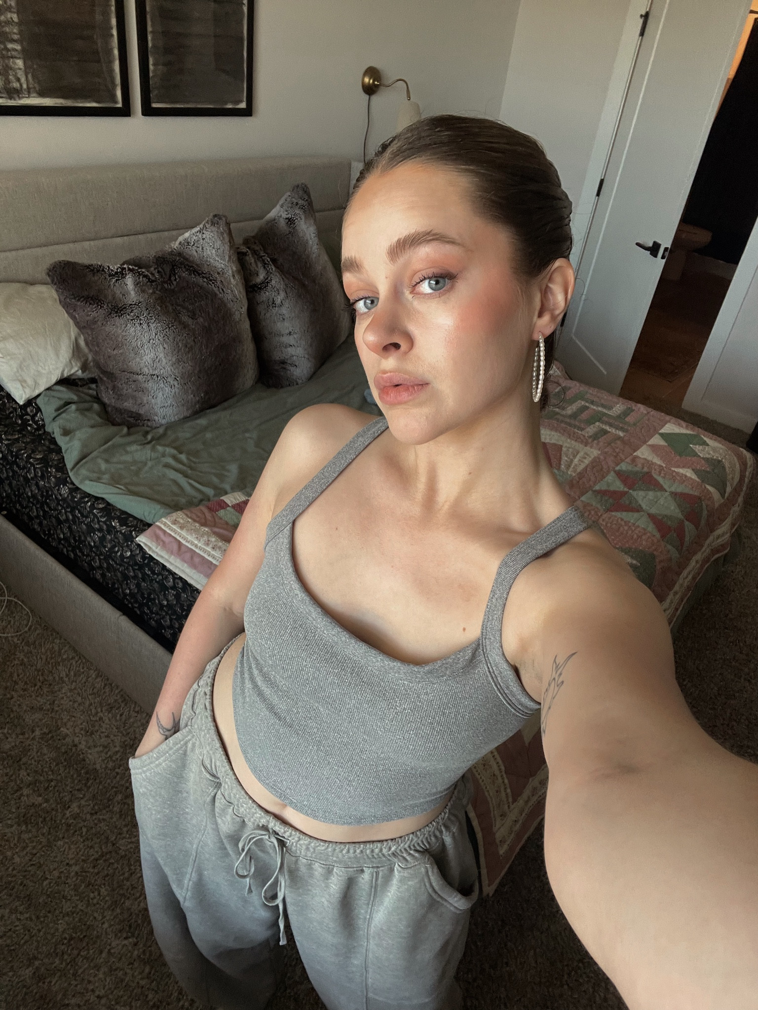 My favorite loungewear combo! Too from Free People bottoms are from Anthro 🩶

The MOST flattering top you don’t need a bra for ;)

Loungewear | spring style 

#LTKfindsunder100 #LTKSeasonal #LTKstyletip