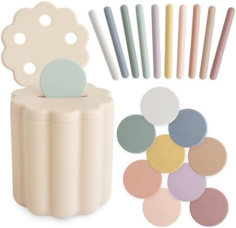 mushie Coin & Tube Sorting Set | 23 Pieces | 10 Months+ | Amazon (US)