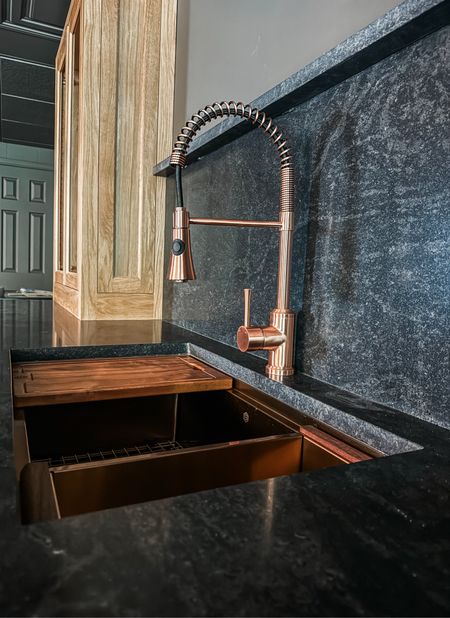 My dream copper workstation sink & faucet! 

#coppersink #workstationsink #copperfaucet #barsink

#LTKfamily #LTKhome