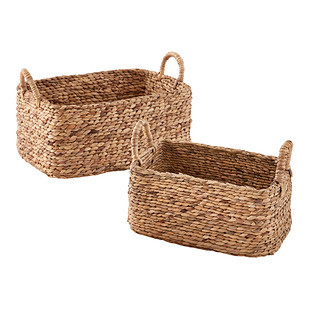 The Container Store® Callan Large Water Hyacinth Bin Natural | The Container Store