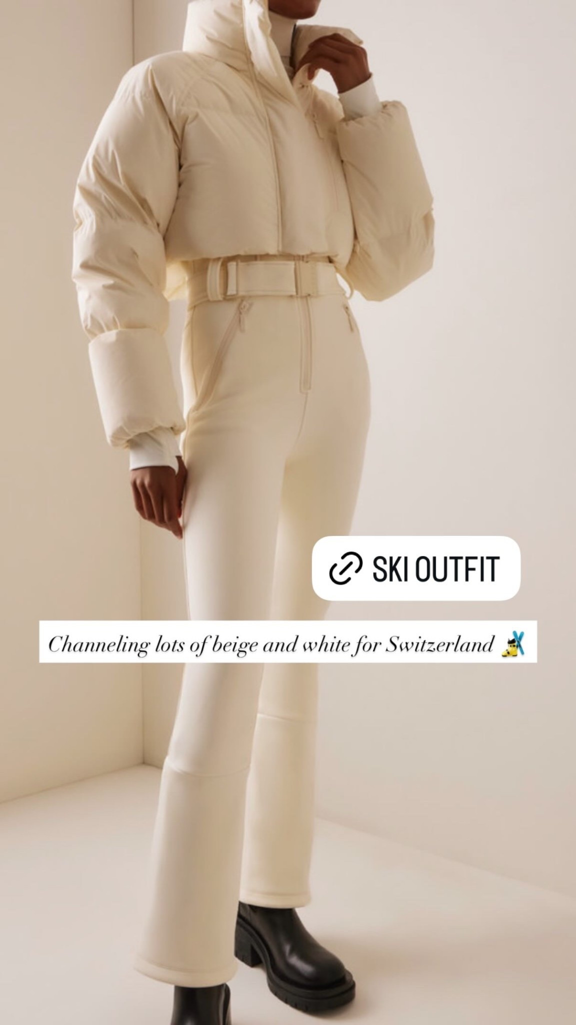 Channeling lots of beige and white for Switzerland, ski outfit, winter outfit, St. Moritz. 

#LTKActive #LTKfitnessgoals #LTKTravel