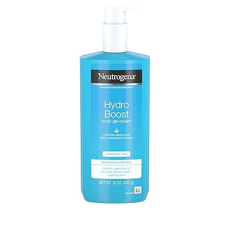 Neutrogena Hydro Boost Fragrance-free Hydrating Body Gel Cream, 16 Ounce | Amazon (US)
