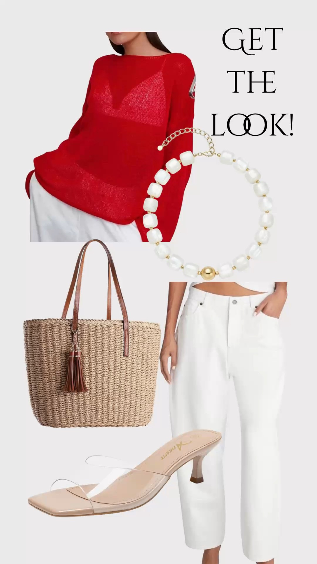 Love crisp white with a pop of red.

#LTKU #LTKOver40 #LTKSeasonal