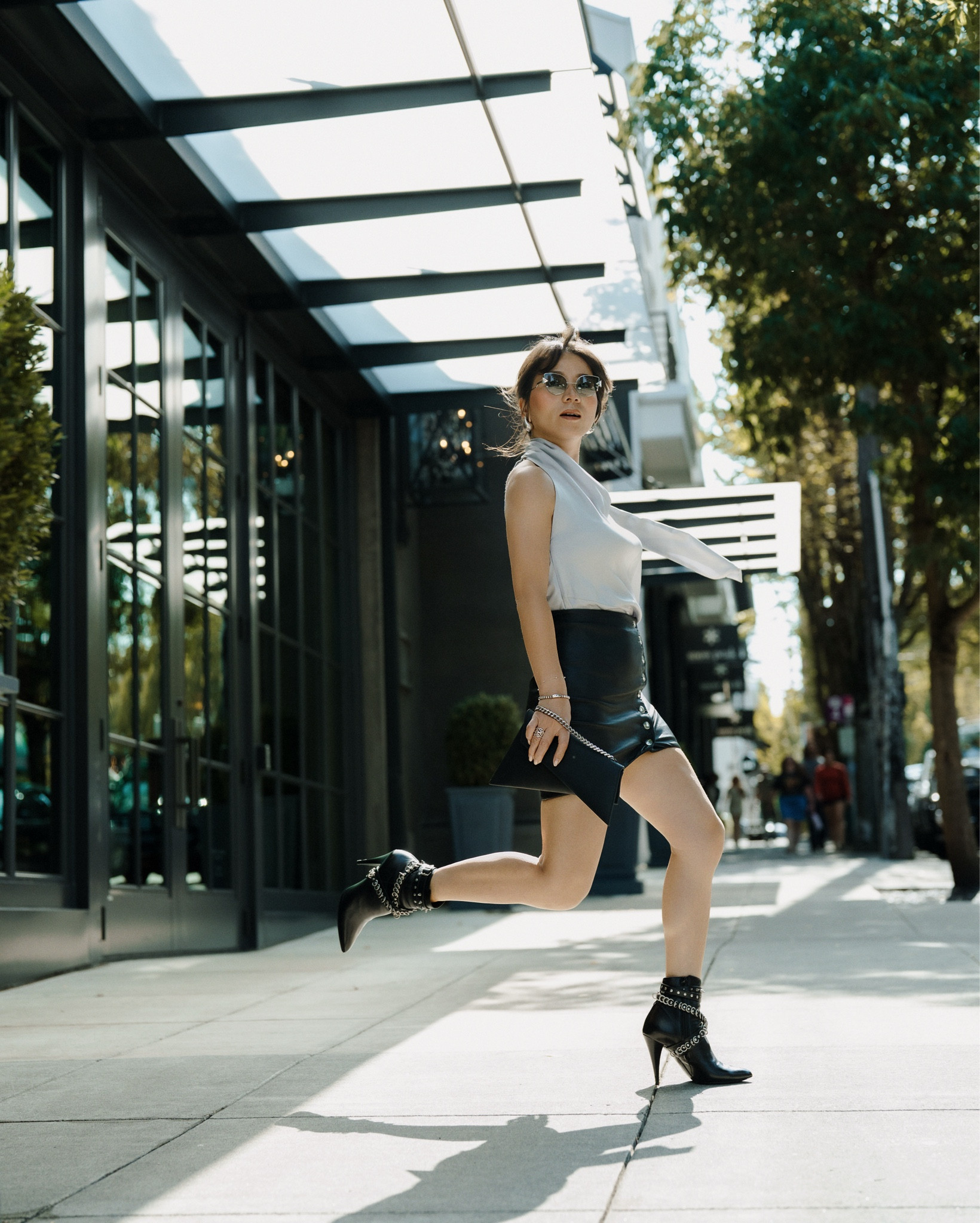 Transitional outfits to fall wearing Stella McCartney top and LRO leather mini skirt with Saint Laurent ankle boots. 


#LTKWorkwear #LTKSaleAlert #LTKSeasonal