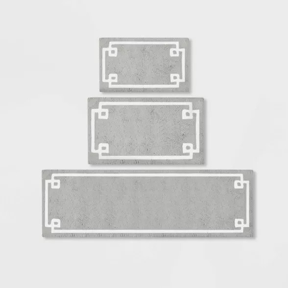 Geometric Cotton Tufted Bath Rug | Target