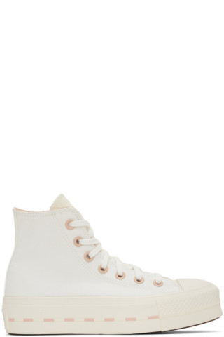 White Chuck Taylor All Star Platform Hi Sneakers | SSENSE
