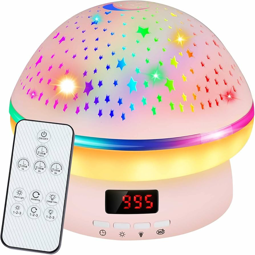 Star Projector Night Light for Kids with Timer, Toys for 3-8 Year Old Girls, Rotatable Galaxy Pro... | Amazon (US)