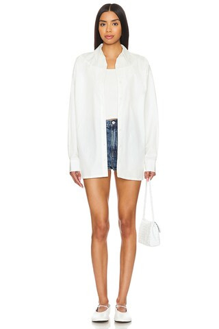 x Maggie MacDonald Mia Shirt in White | Revolve Clothing (Global)