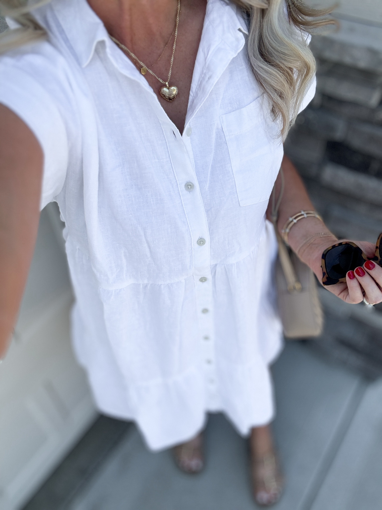 Outfit of the day, ootd, white dress, Walmart dress, Walmart outfit, Walmart fashion, time and tru, Target sandals, bauble bar 

Medium 

#LTKxWalmart #LTKFindsUnder50 #LTKStyleTip