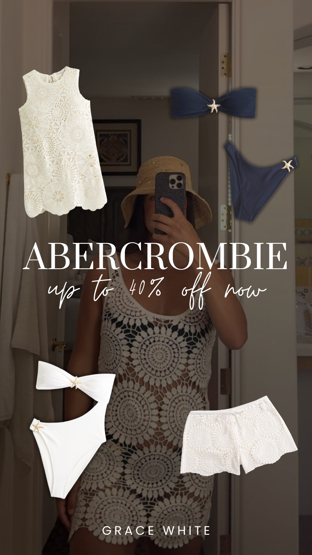 abercrombie summer sale!! stackable code: SUITEAF

i wear a tts: medium in all, tall in one-pieces (5'8 for reference)

abercrombie, @abercrombie, a&f, abercrombie swim sale, abercrombie sale, stackable abercrombie code, promo code for abercrombie, grace white 

 #LTKSeasonal #LTKSaleAlert #LTKSwim