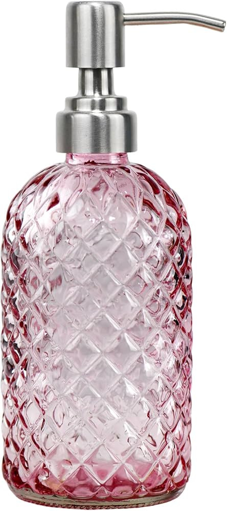 16 Oz Soap Dispenser with 304 Rustproof Stainless Steel Pump, Kitchen, Bathroom Soap Dispenser，... | Amazon (US)