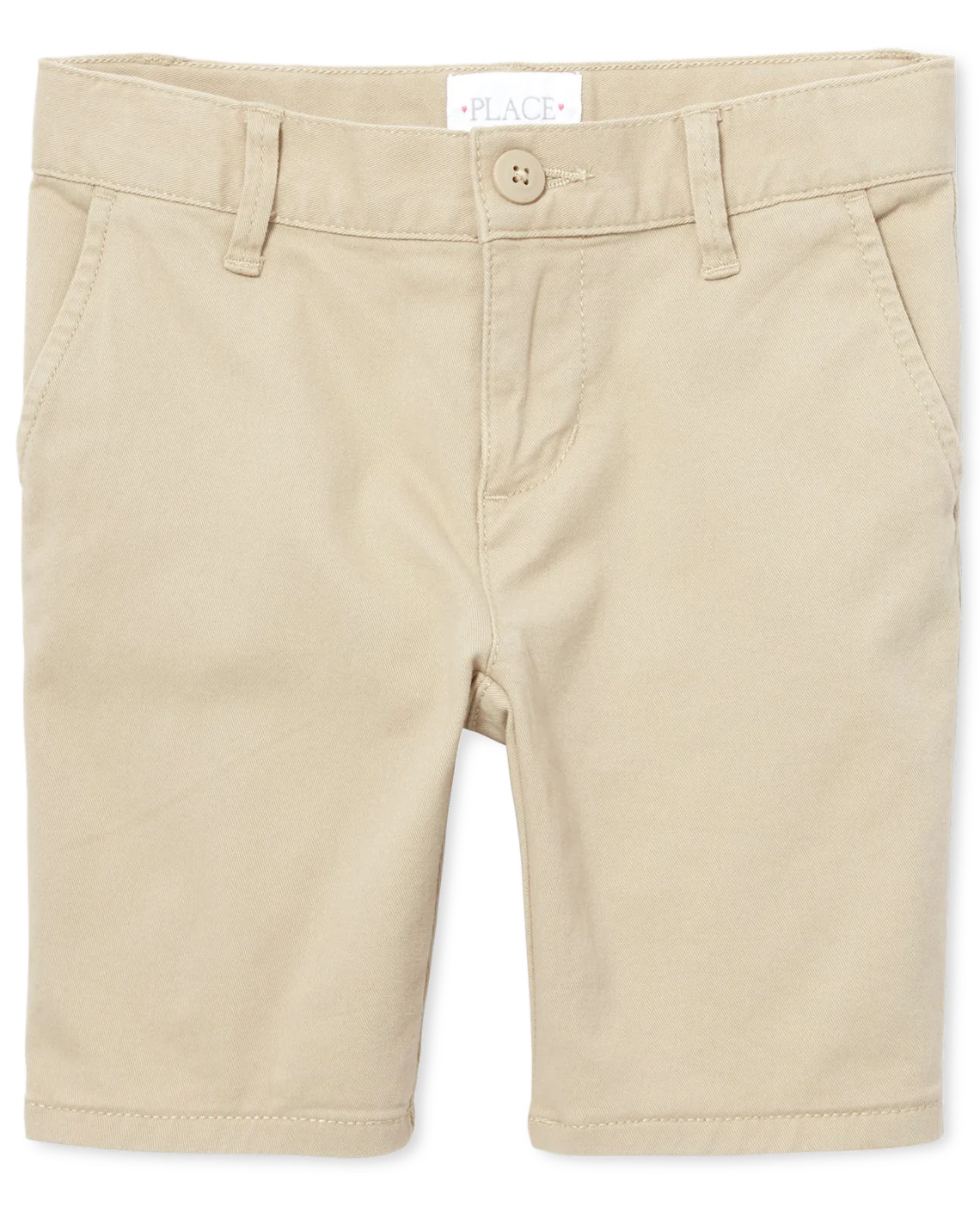 Girls Uniform Stretch Chino Shorts - tan | The Children's Place