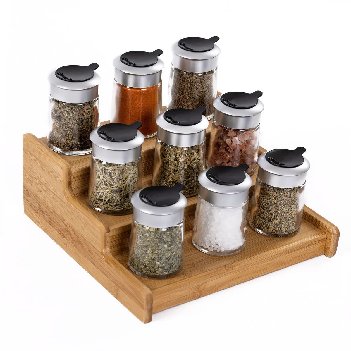 3-Tier Expandable Bamboo Spice Rack | Seville Classics