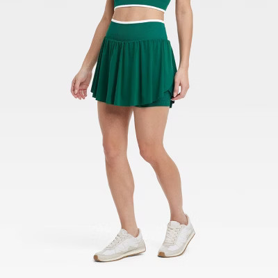 Women's High-Rise Seamless Skort - All In Motion™ Dark   L: Moisture Wicking, Quick Dry, 4-Way Stretch, Built-in Shorts | Target