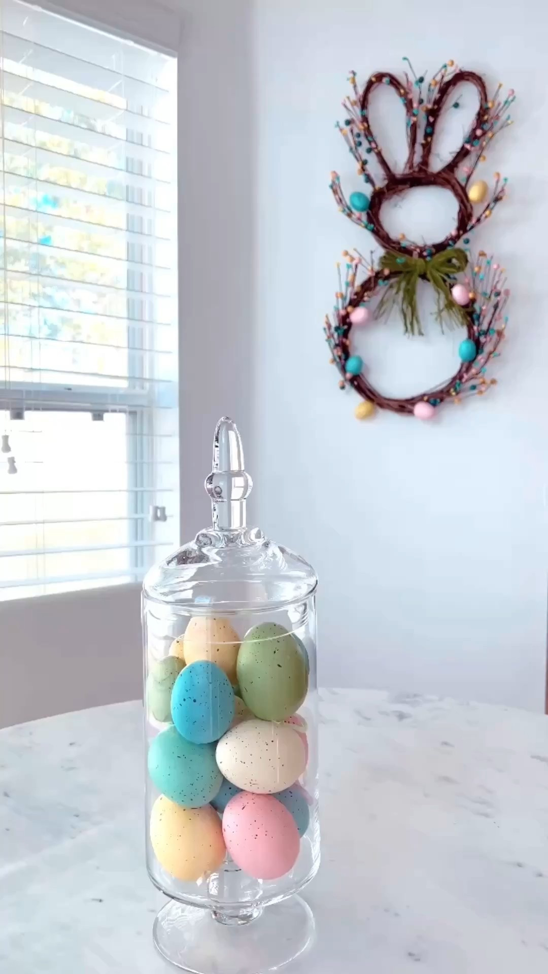 🐰SPRING WREATH: Found the cutest wreath that will work for Easter and spring!

🐇Completely obsessed. It’s 27 inches and fills the wall in my breakfast nook area. Great pop of color for any space. Under $40 too!

🤍Looks great beside my white marble top table and faux leather dining chairs.

🐰EASTER BUNNY WREATH: @amazonhome
🪑TABLE & CHAIRS: @homedepot


#springwreath #easterwreath #bunnywreath #easter #whitekitchen #whiteinterior #whiteinteriors #marbletable #marbletabletop #breakfastnook #easterdecor #easterideas #modernhome #coastalhome #southernhome #southernliving #southernlivingmag #amazonhome #founditonamazon #homedepot #rewardstylebloggers #tampablogger #stpeteblogger #homeblogger #CLpicks @jtstjtst11 @southernlivingmag @coastal_living
 

#LTKSeasonal #LTKOver40 #LTKSaleAlert #LTKU #LTKstorytime #LTKmomlife #LTKvlog #LTKHome