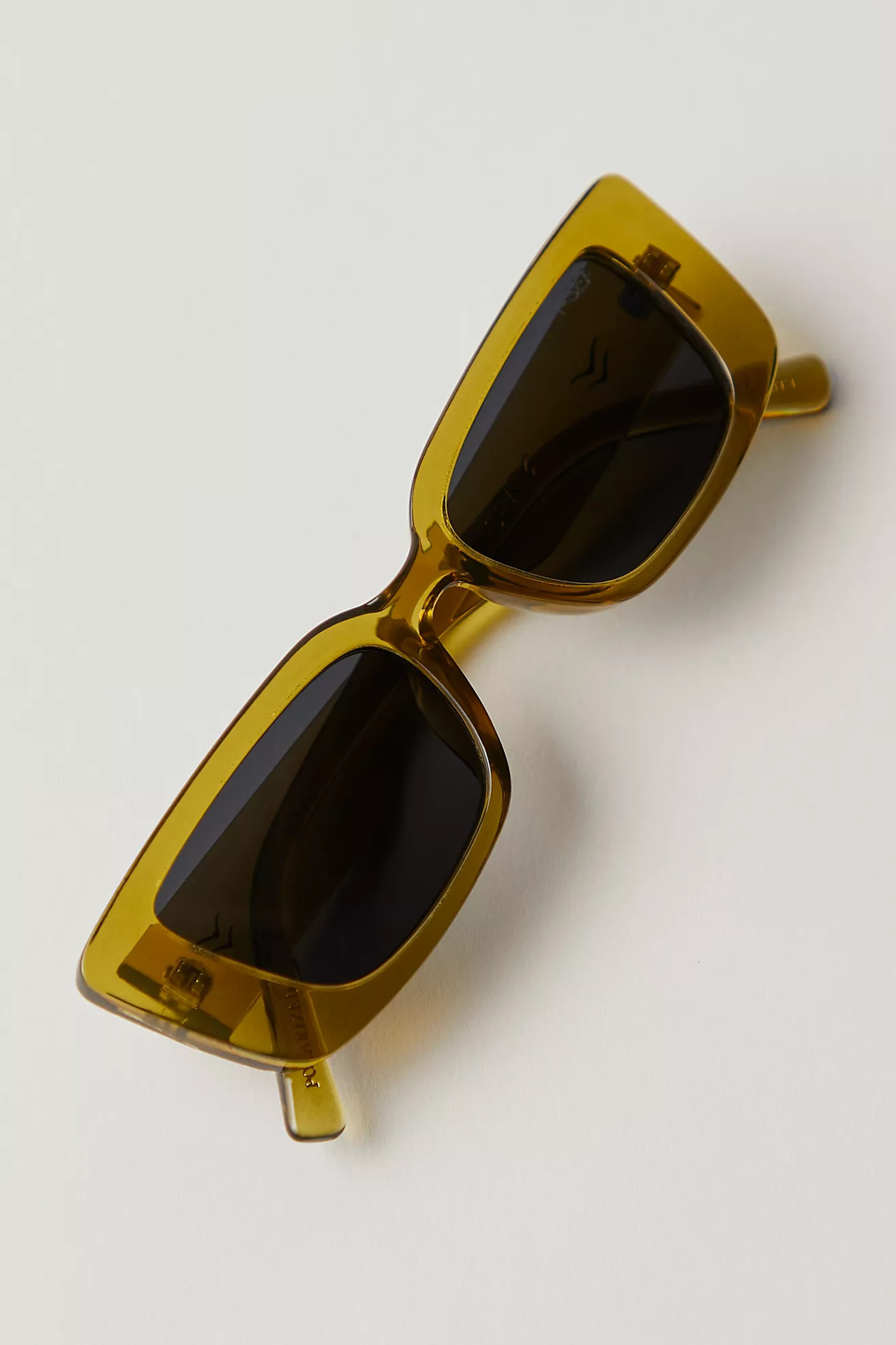 Miley Polarized Rectangle Sunglasses | Free People (UK)