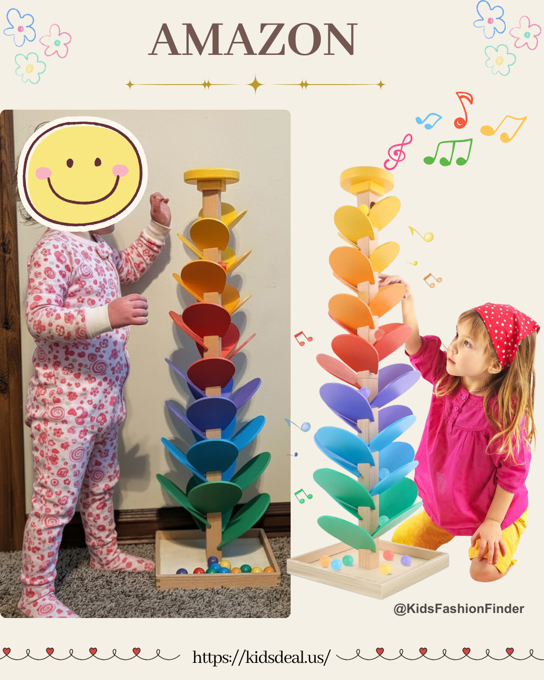 Mesmerizing marble music tree 🌈🎶✨

Wooden marble run with colorful leaves 🌿
Watch the balls roll down & create soothing sounds 💛

30 leaf pieces + 12 marbles + sturdy base 🙌
A beautiful mix of visual + sensory play

Perfect for ages 3+ — calming & fun 🧠

#montessoritoys #woodentoys #sensoryplay #marblerun #learningthroughplay #momfinds 

 

#LTKHome #LTKSaleAlert #LTKKids