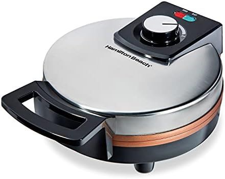 Hamilton Beach Belgian Waffle Maker with Non-Stick Copper Ceramic Plates, Browning Control, Indic... | Amazon (US)