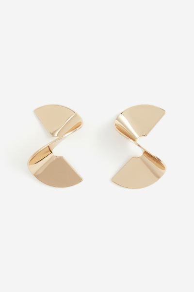 Twisted Earrings - Gold-colored - Ladies | H&M US | H&M (US + CA)