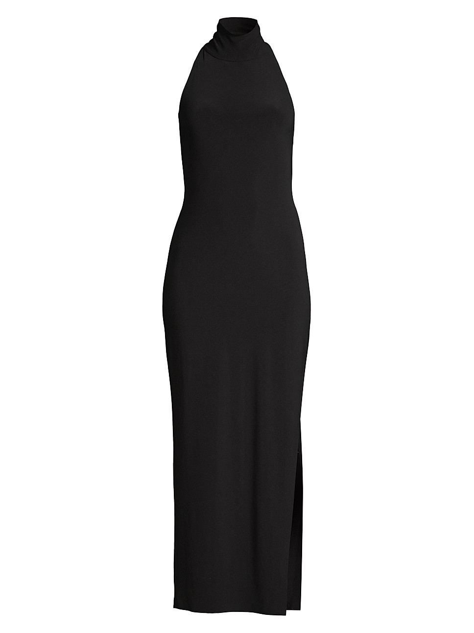 Halter Turtleneck Slit Gown | Saks Fifth Avenue