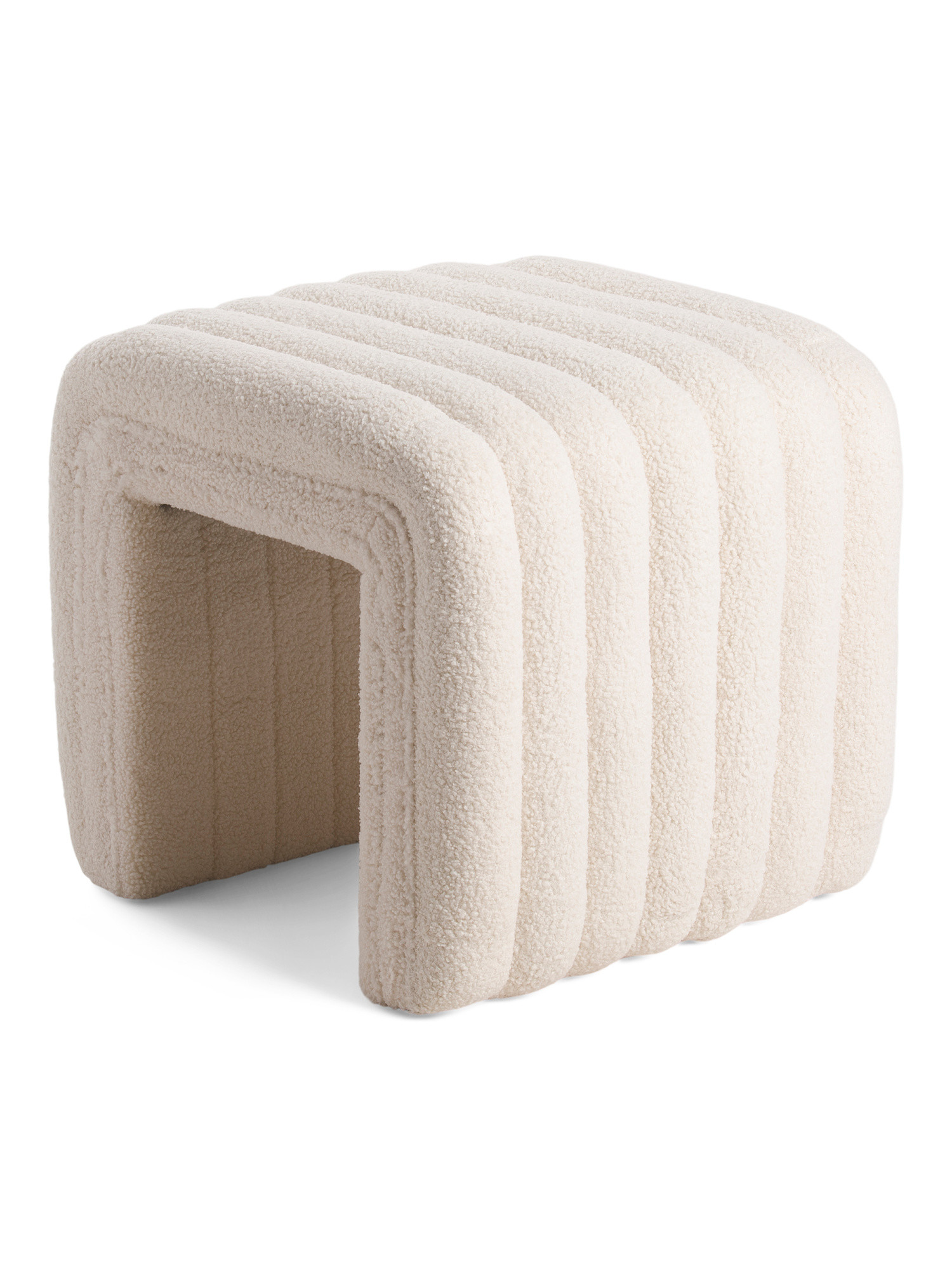 Boucle Channel Ottoman | The Global Decor Shop | Marshalls | Marshalls