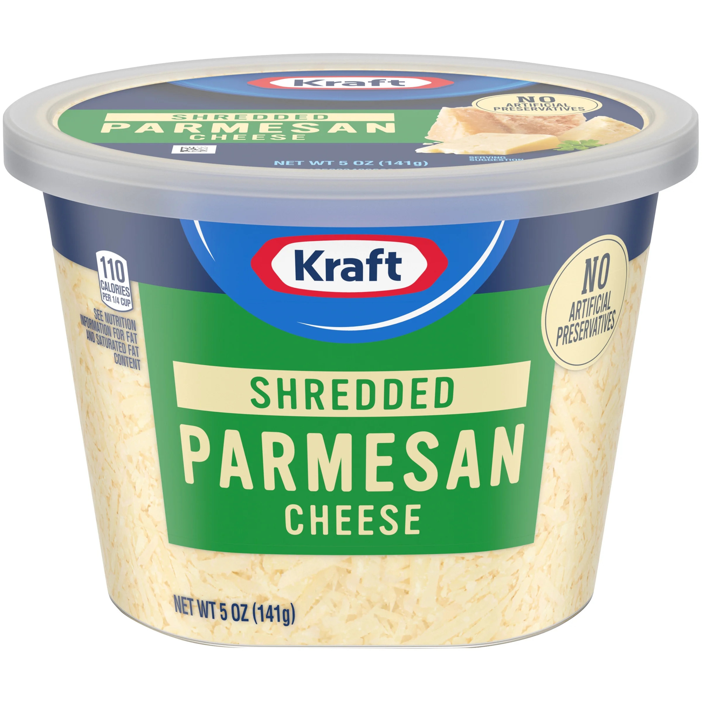 Kraft Shredded Parmesan Cheese, 5 oz. Tub | Walmart (US)