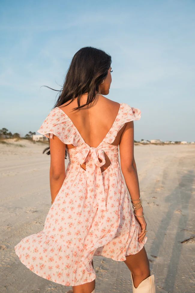 Picking Daisies Ivory Floral Printed Dress | Pink Lily