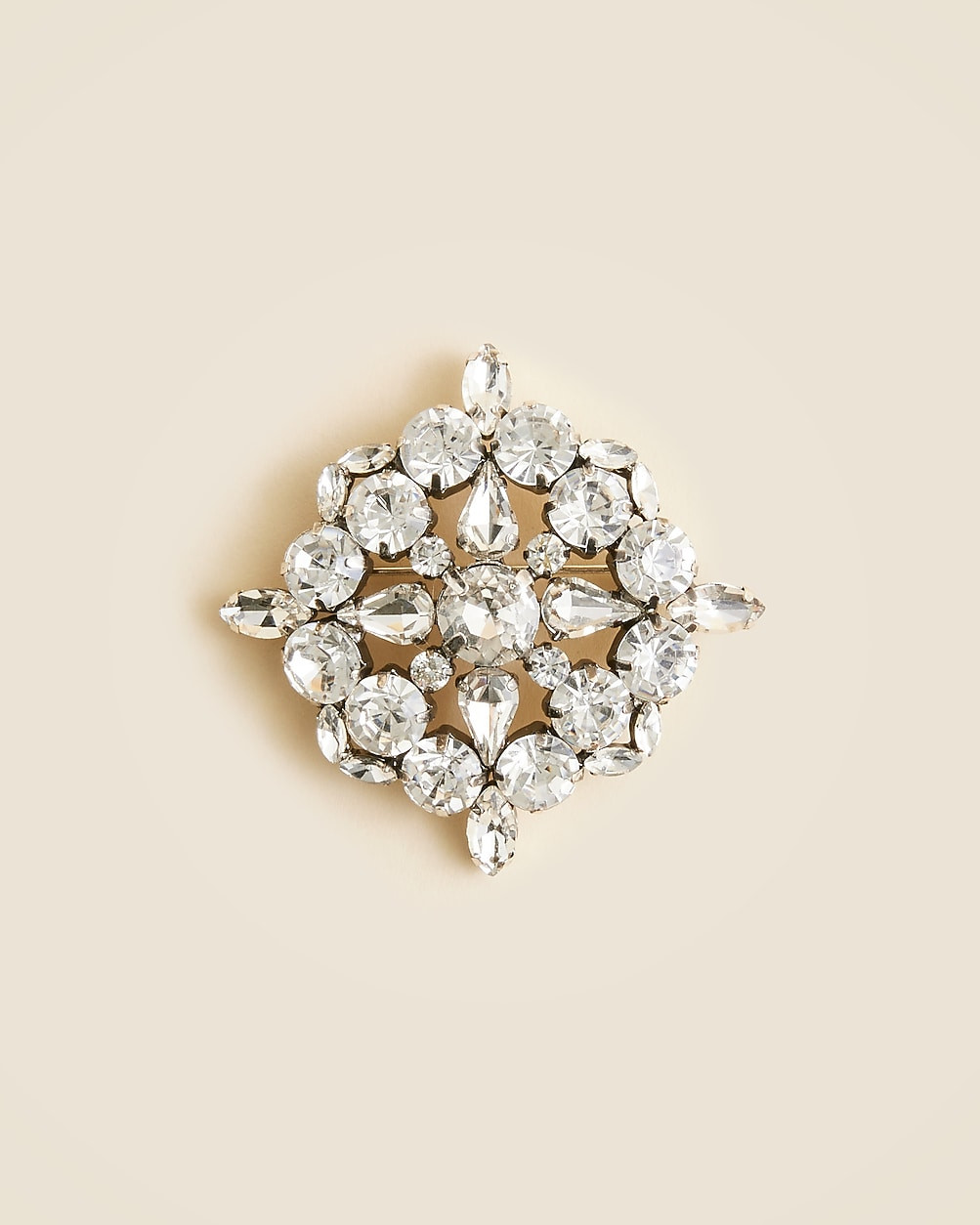 Crystal tudor brooch | J. Crew US