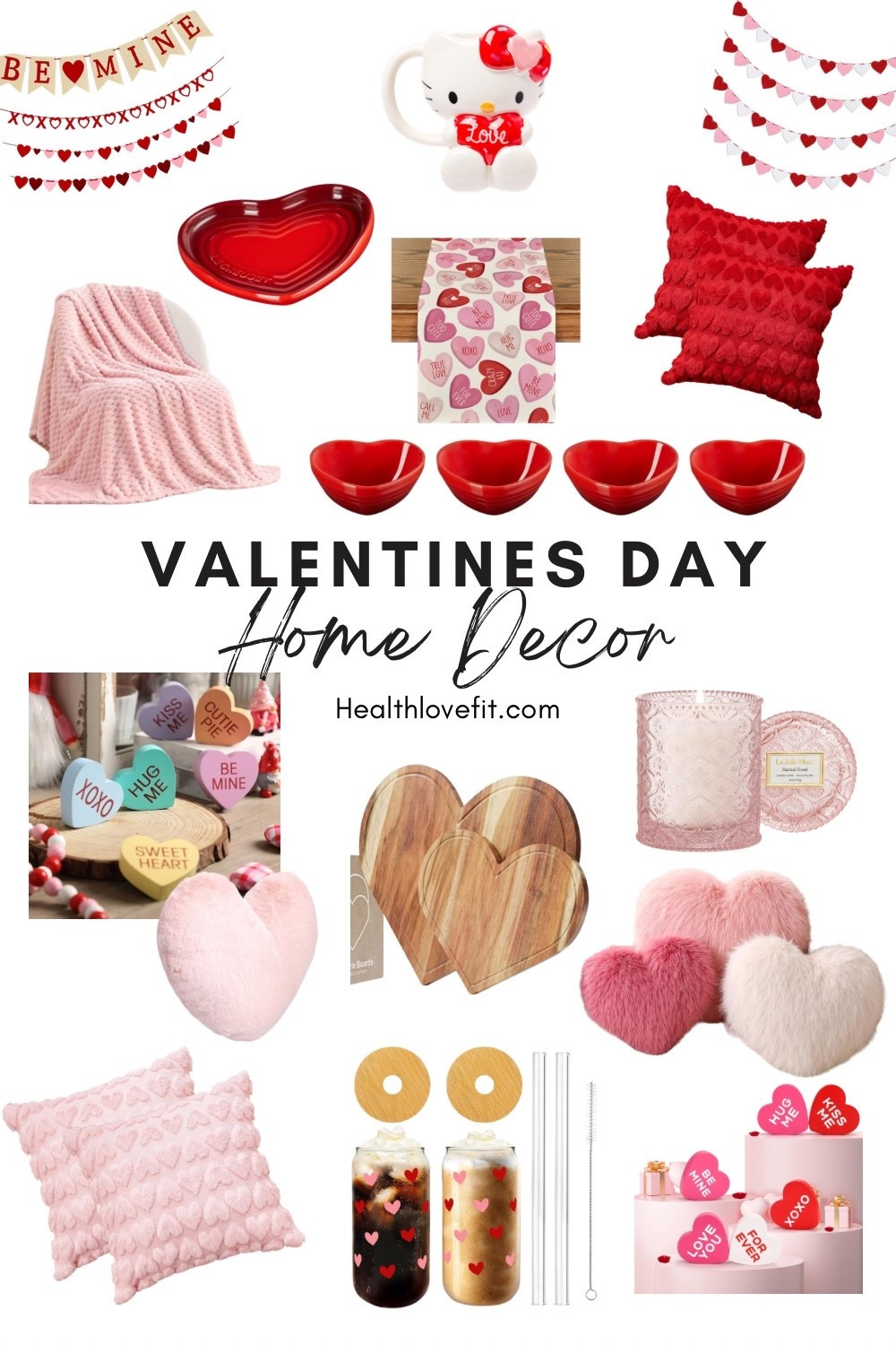 Cute little valentines decor for your kitchen, living room and home!! I really love the fuzzy pillows, and charcuterie boards. It’s nice to do a little decorations for the holidays it makes life more fun! 

Tags: valentines decor,
Valentine’s Day decor, valentines home decor, Valentine’s Day pillows, heart shaped pillows, heart shaped plates, heart shaped charcuterie board, pink candle #LTKFindsUnder50

#LTKValentine #LTKootd #LTKSeasonal