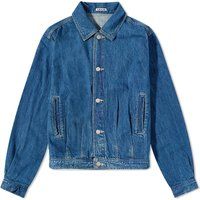 Auralee Men's Light Selvedge Denim Jacket in Light Indigo, Size Medium | END. Clothing | End Clothing (US & RoW)