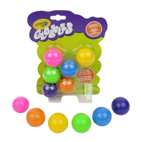 Crayola Globbles Fidget Toy (6ct), Sticky Stress Ball for Adults & Kids, Squishy Balls, Calming Sensory Gifts for Stress Relief | Amazon (US)