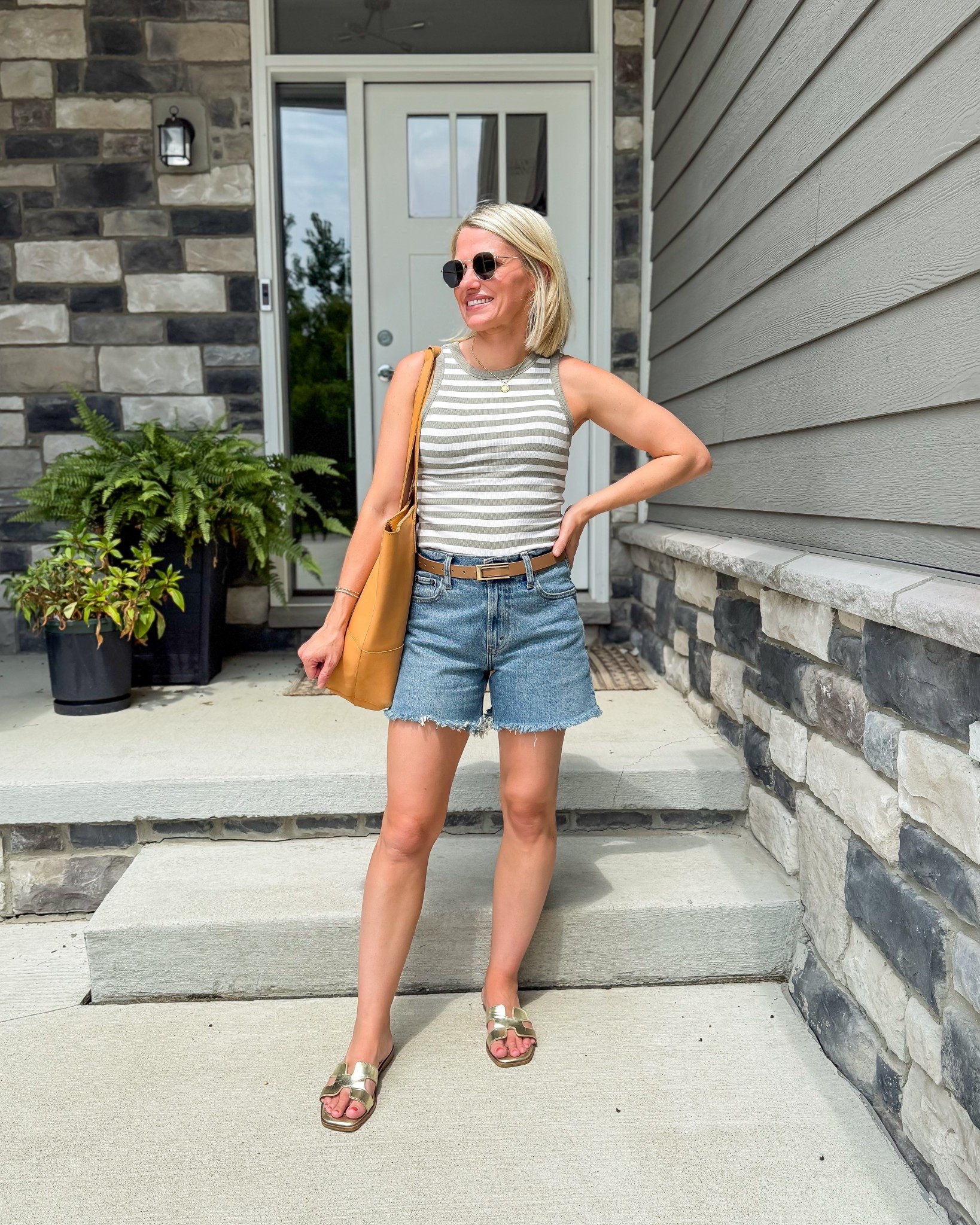 What I wore on Tuesday this week as a mom of 2! Top- small || shorts- 25

#LTKOver40 #LTKStyleTip #LTKSeasonal