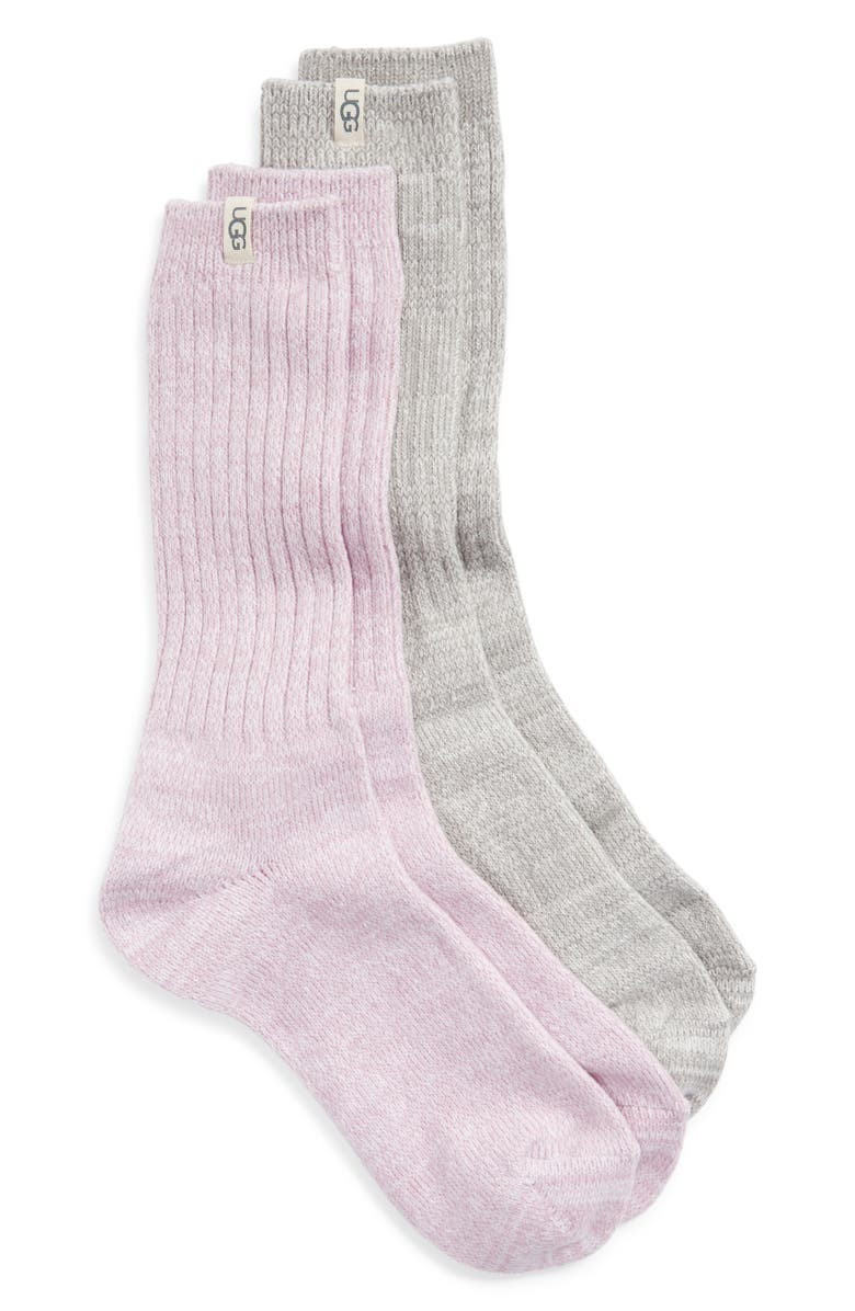 2-Pack Slouchy Ribbed Crew Socks | Nordstrom