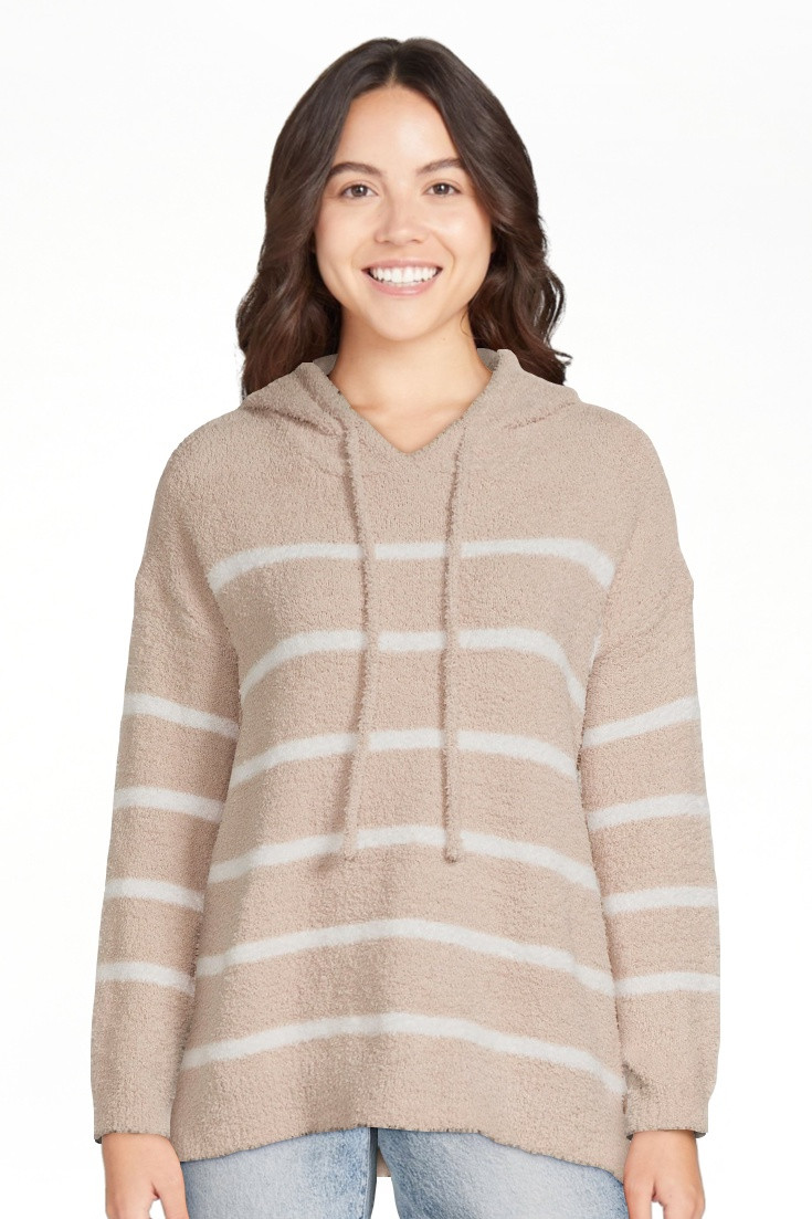 Dreamers by Debut Womens Plush Hooded Long Sleeve Pullover Sweater | Walmart (US)