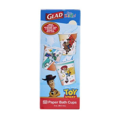 Glad for kids' Disney Pixar - Toy Story Paper Bath Disposable Cup - 3oz/20ct | Target