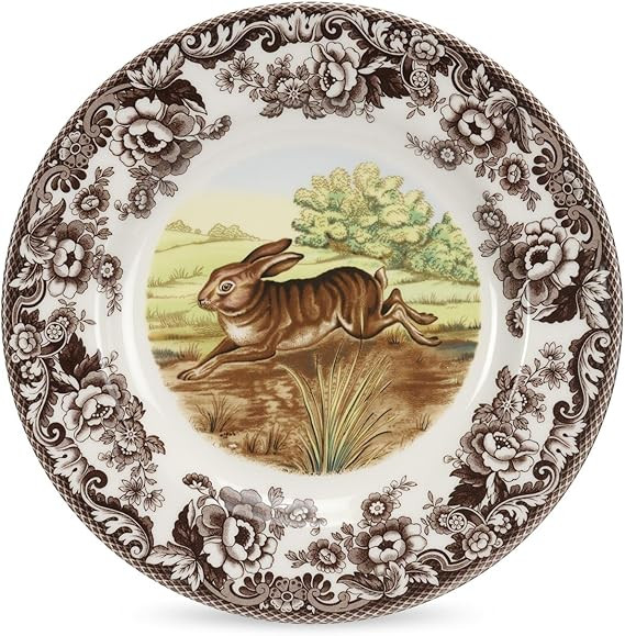 Spode Woodland Dinner Plate, Rabbit | 10.5 Inch | Hunting Cabin, Lodge, and Cottage Décor | Made... | Amazon (US)