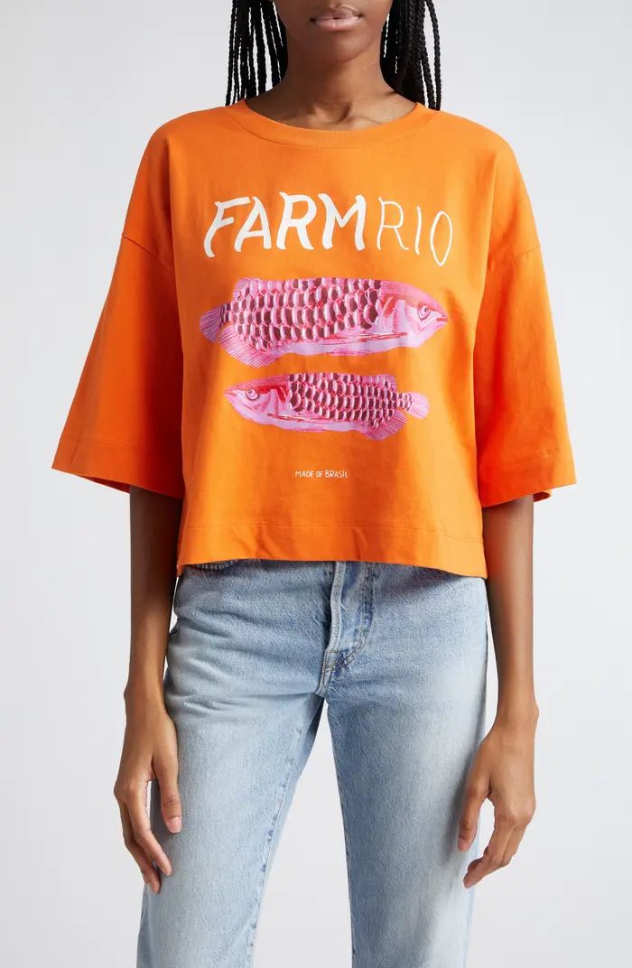 FARM Rio Tropical Fish Cotton Graphic T-Shirt | Nordstrom | Nordstrom