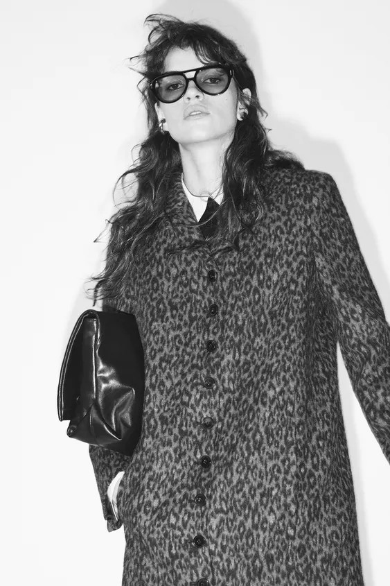 ZW COLLECTION LONG ANIMAL PRINT COAT | Zara UK