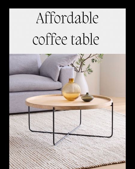 Affordable coffee table, round coffee table, West Elm, wood coffee table

#LTKFind #LTKhome