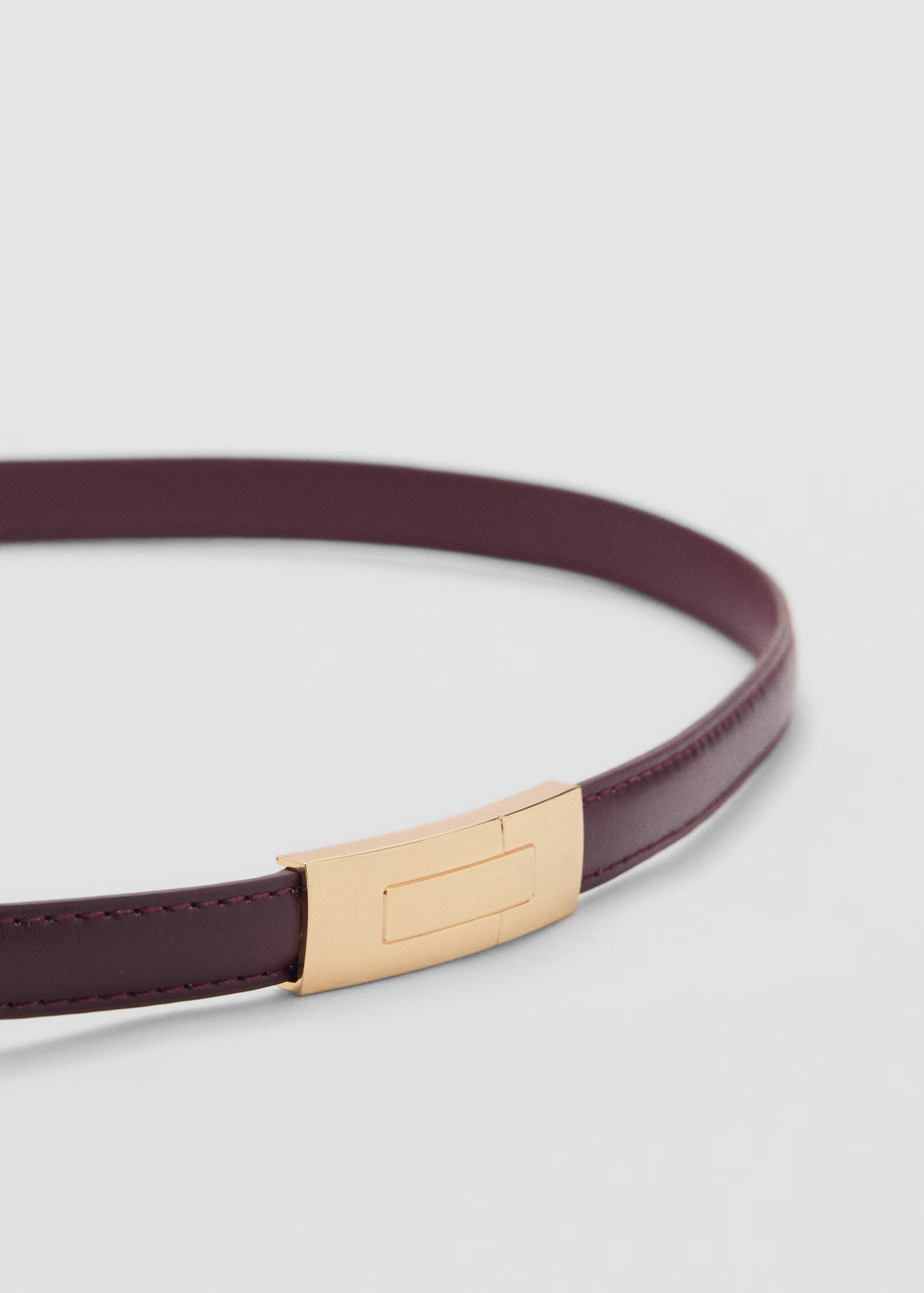 Thin belt with metal buckle - Women | MANGO USA | Mango (US/MX/AU)