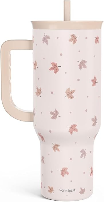Fall Maple Leaf Stainless Steel Tumbler with Handle 40 Ounces Insulated, Travel Cup for Women Gir... | Amazon (US)