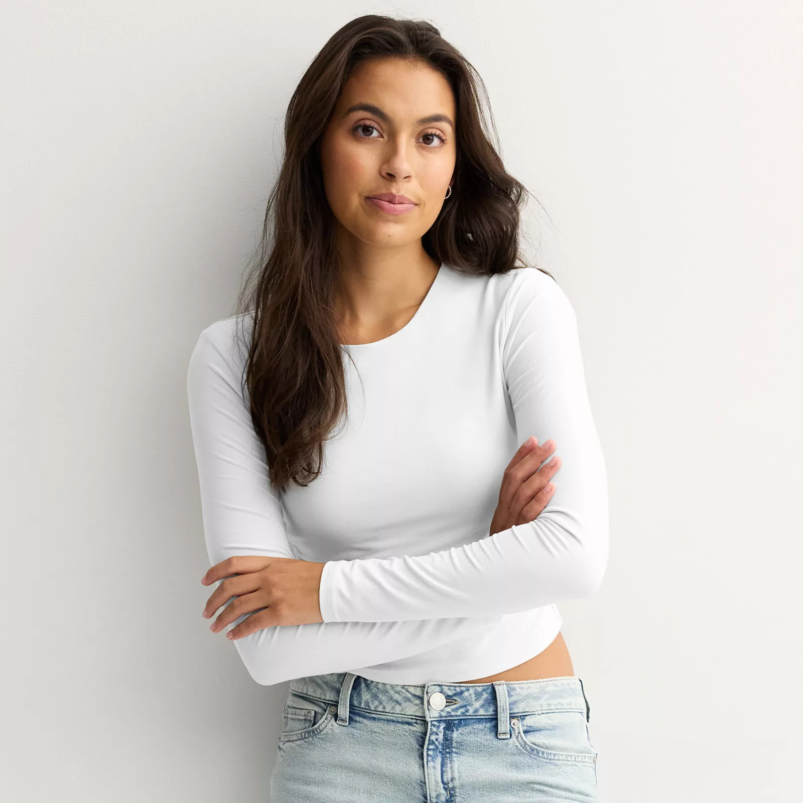 Juniors' Pink Republic Contour Side Cinch Long Sleeve Top | Kohl's