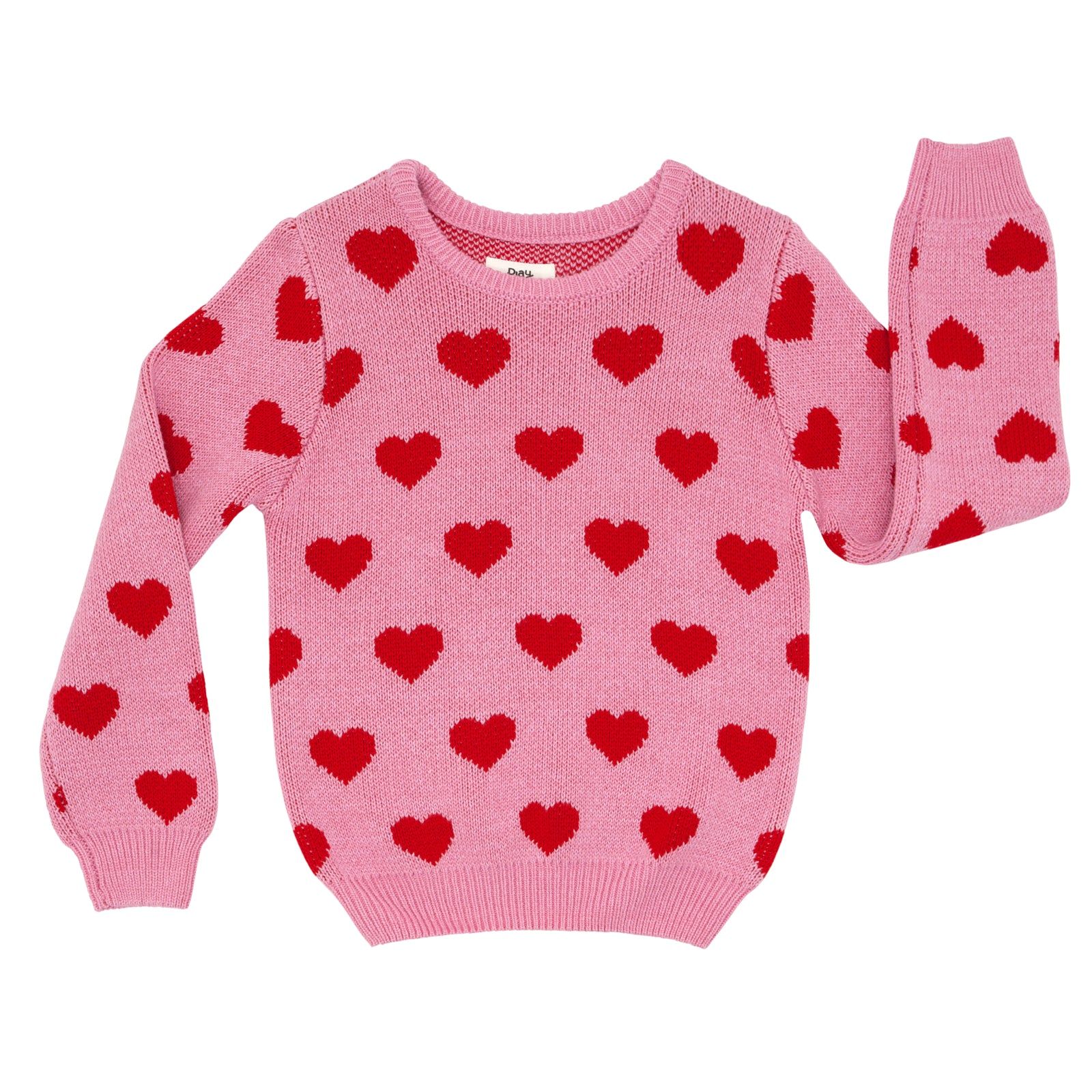 Hearts Knit Sweater | Little Sleepies