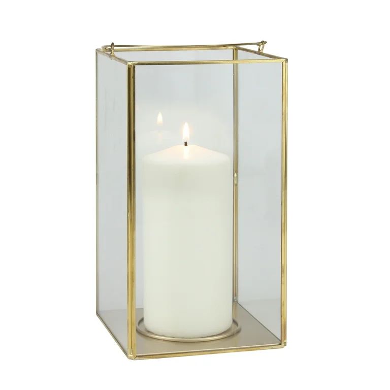 Better Homes & Gardens Decorative Gold Metal Lantern Large [Delivery] | Walmart (US)