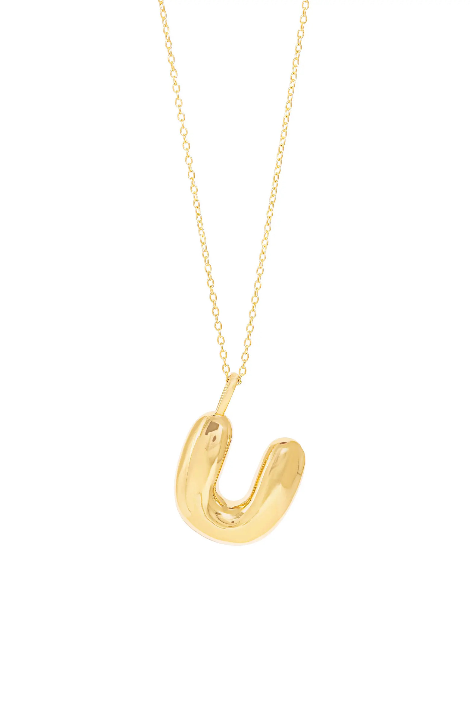 Bubble Tea Initial Pendant Necklace | Nordstrom