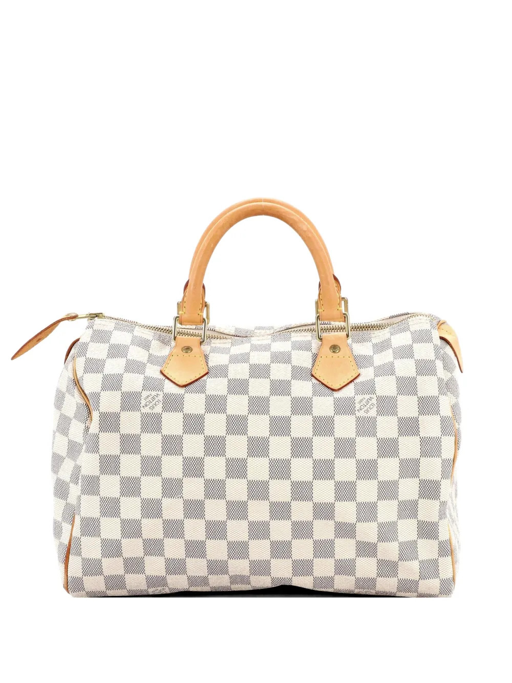 Louis Vuitton Pre-Owned Speedy Handbag Damier 30 Satchel | White | FARFETCH | Farfetch Global