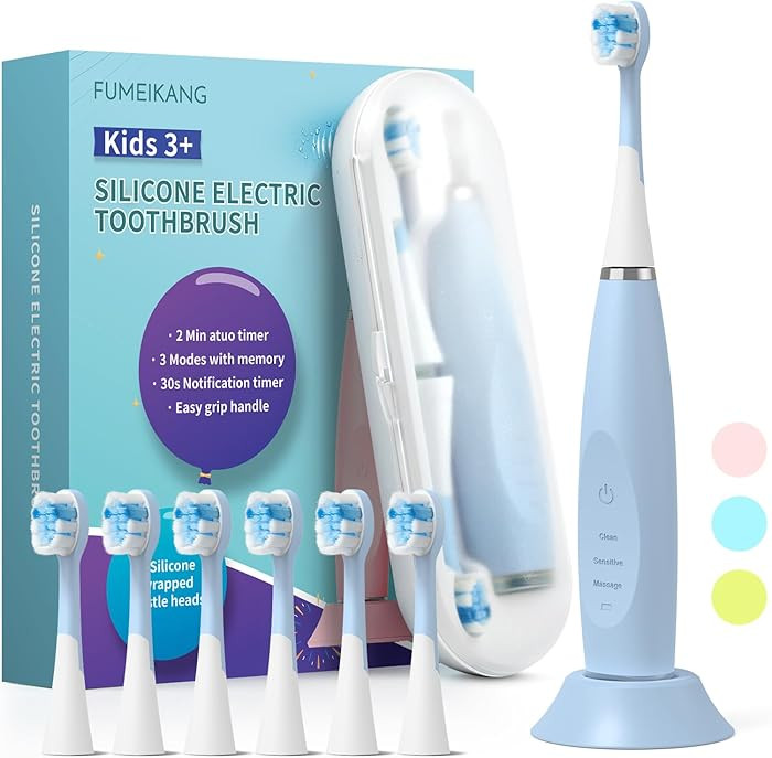 Kids Electric Toothbrushes Sonic Rechargeable Tooth Brush Gifts for Boys and Girls Smart Timer Po... | Amazon (US)