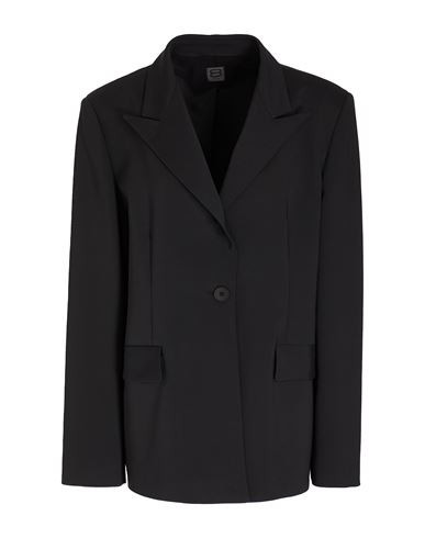 8 By Yoox Oversize Blazer Woman Blazer Black Size 10 Hemp, Polyester, Elastane | YOOX (US)