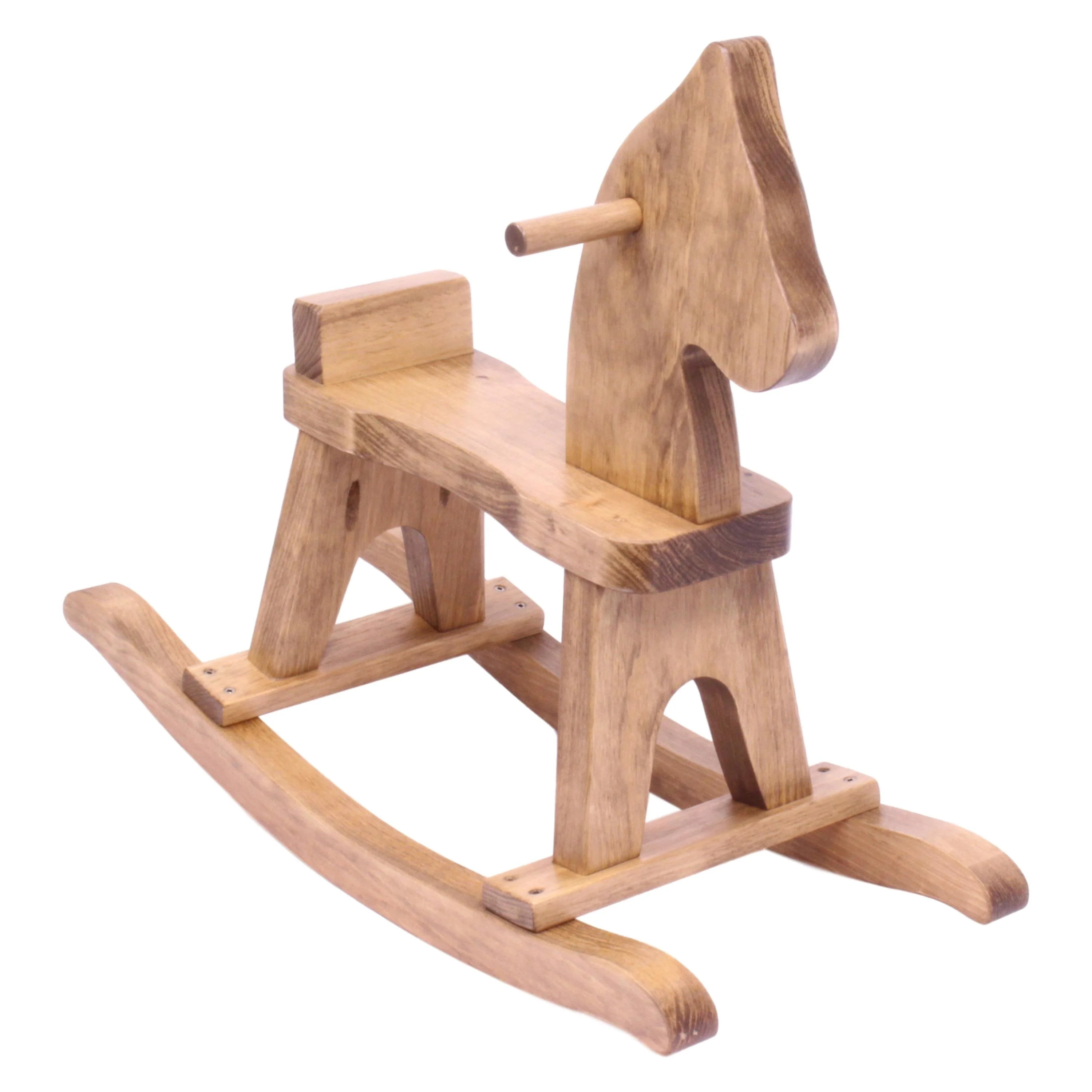 Amish Toy 26"L x 10.5"W x 21"H Classic Wooden Rocking Horse Ride-On Toy | Walmart (US)
