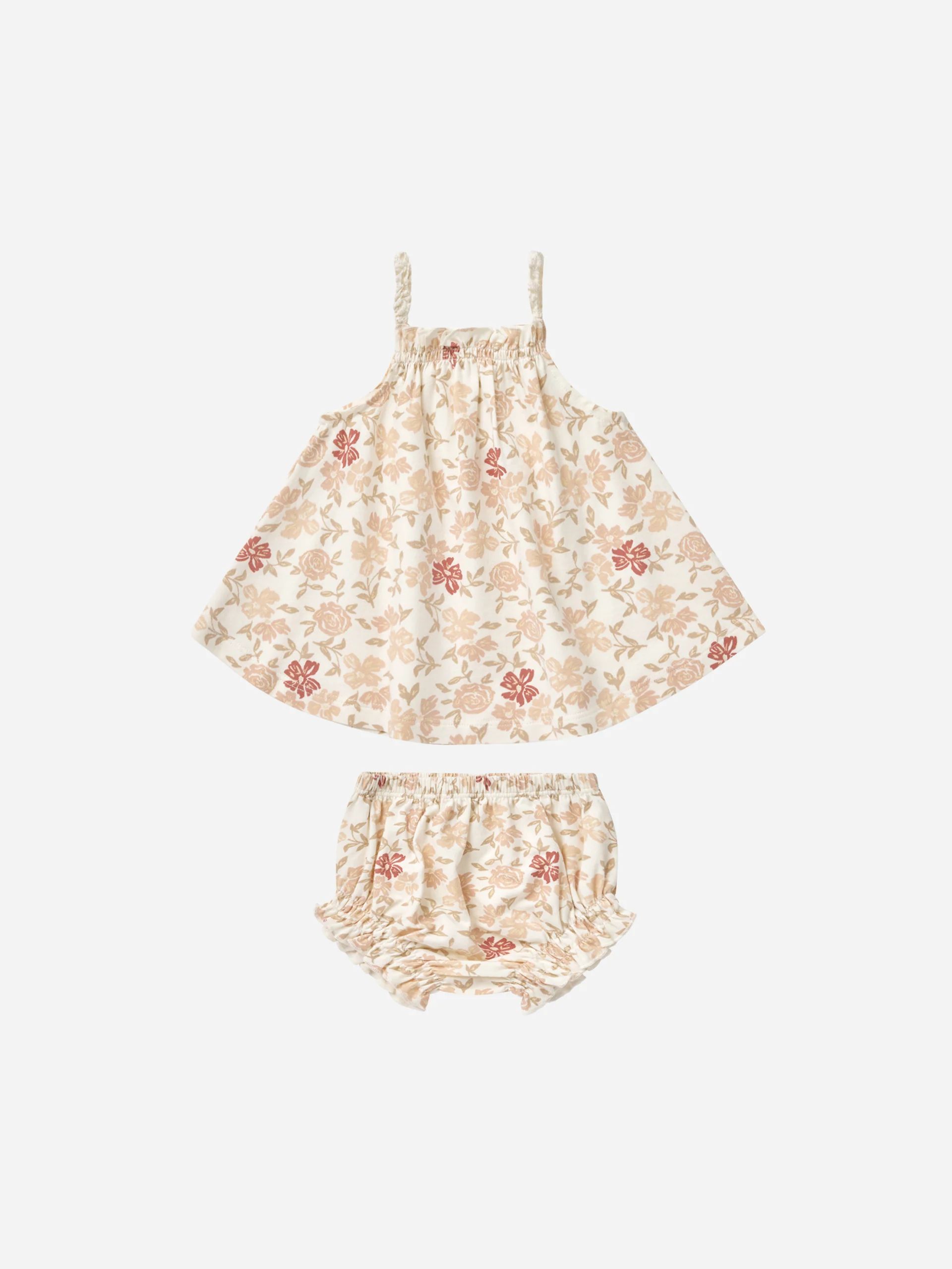 Swing Top + Bloomer Set || Pink Floral | Rylee + Cru